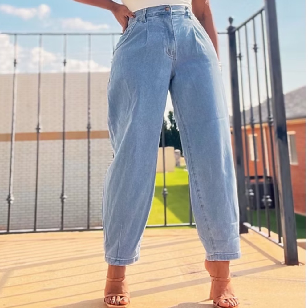 Super 80s | Mid Wash Ankle Denim sz 15